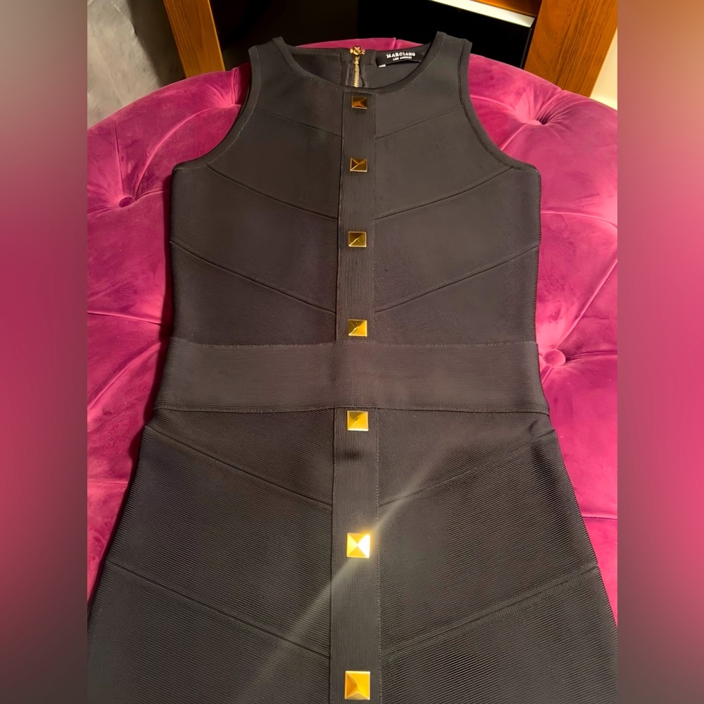 Gold Studded Black Bandage Dress from Marciano by Guess.